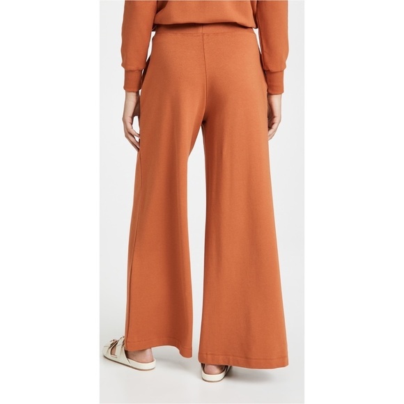L’AGENCE wide leg sweatpants Campbell high rise rust orange medium Shopbop pants - Picture 2 of 9